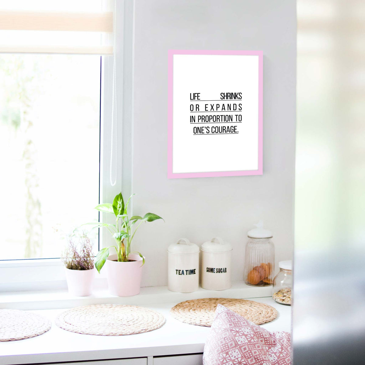 Life shrinks or expands in proportion to one&#39;s courage