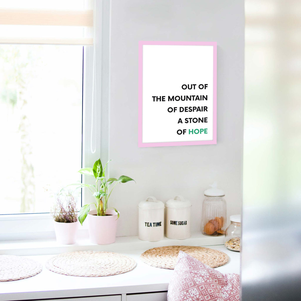 Out of the mountain of despair, a stone of hope