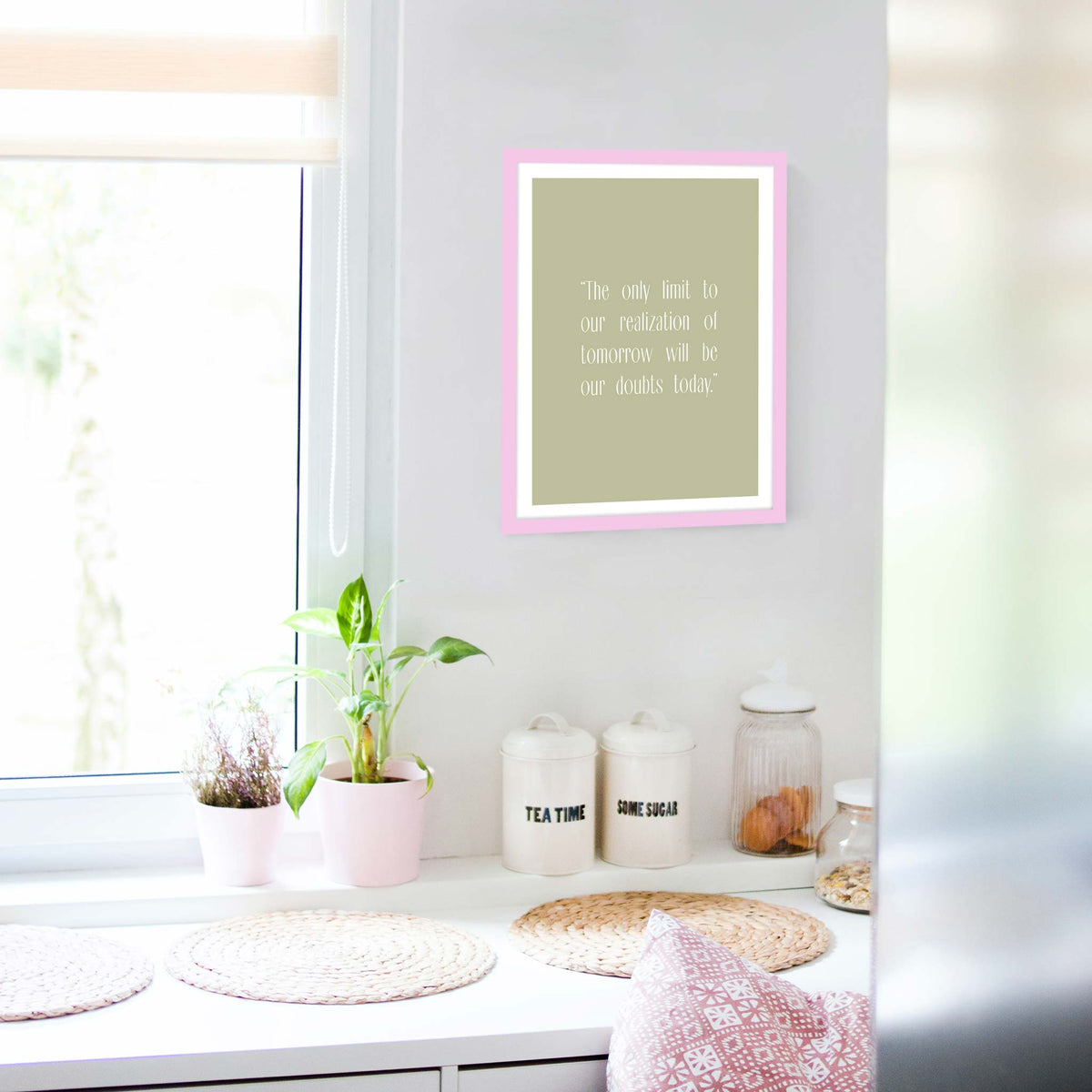 The only limit to our realization of tomorrow will be our doubts today.”