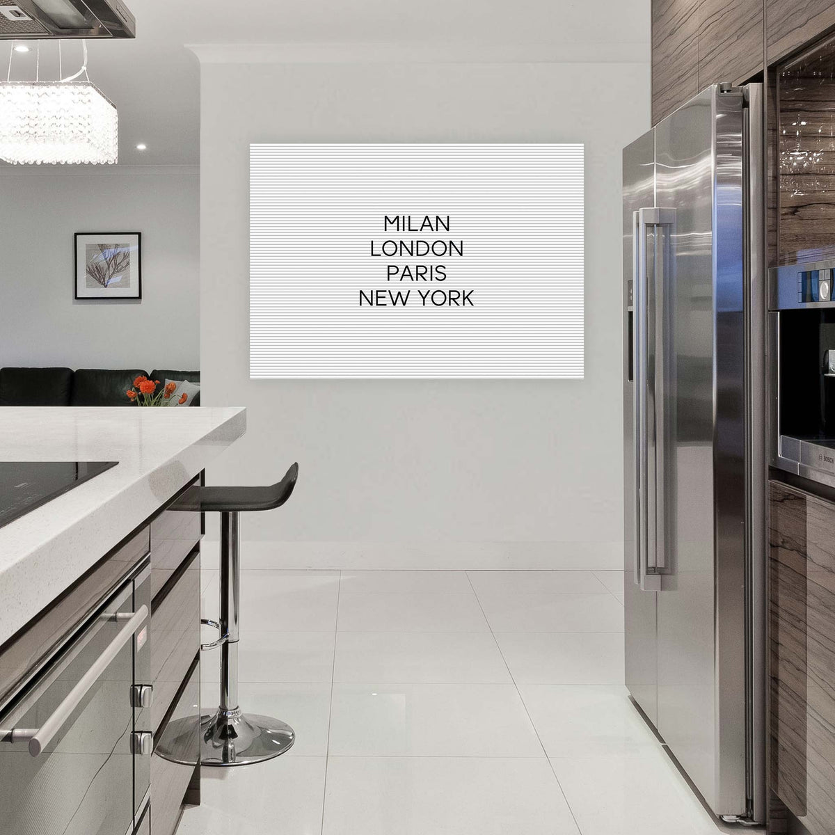 London, Paris, New York, Milan