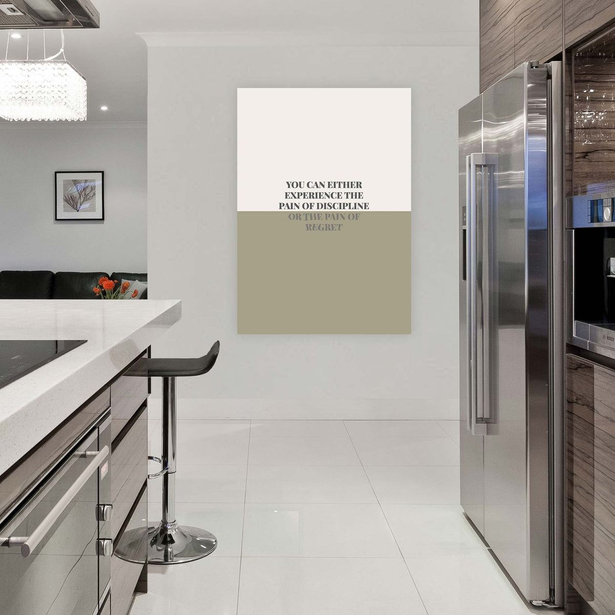 You can either experience the pain of discipline or the pain of regret