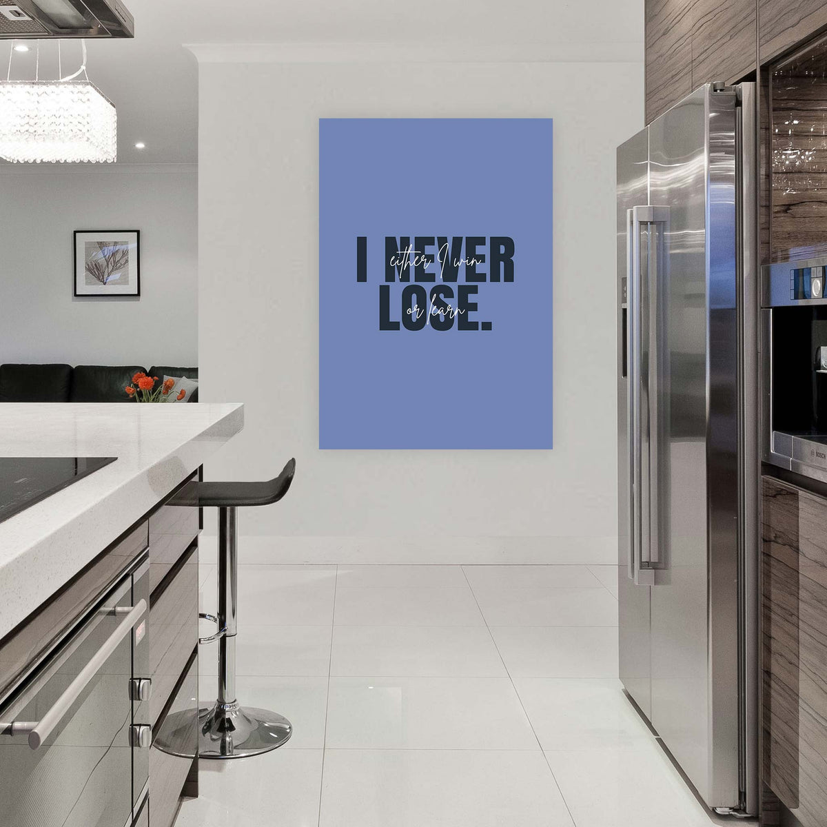 I never lose. Either I win or learn