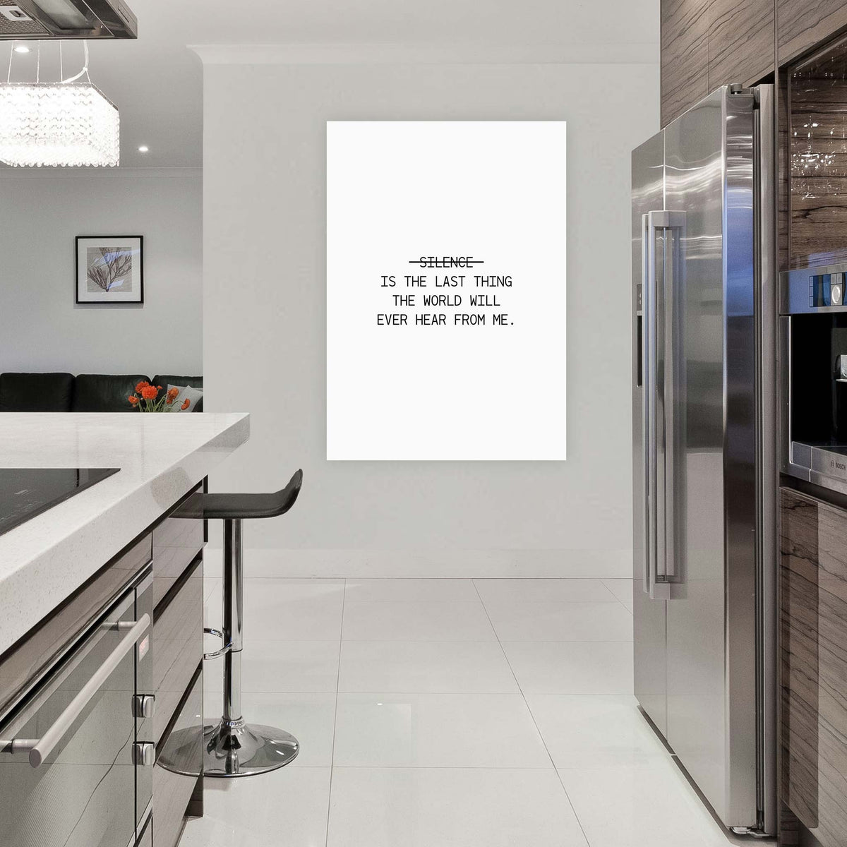 Silence is the last thing the world will ever hear from me