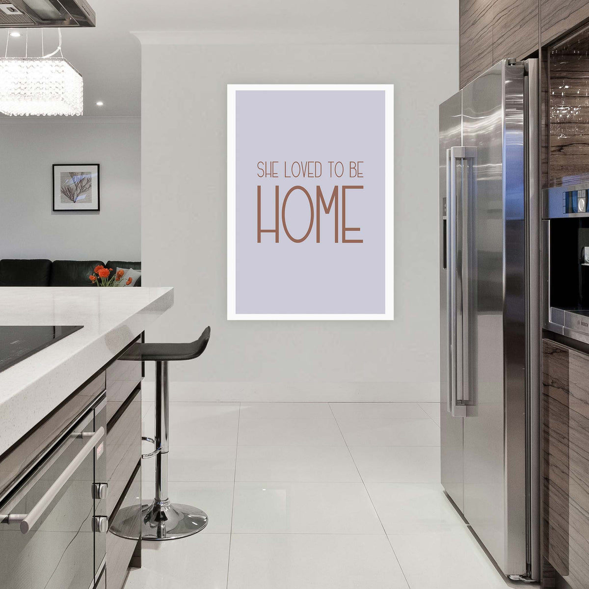 She loved to be home