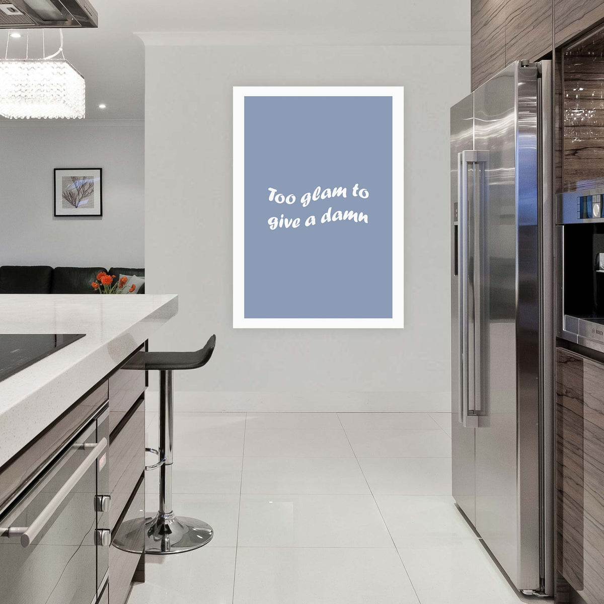 To glam to give a damn