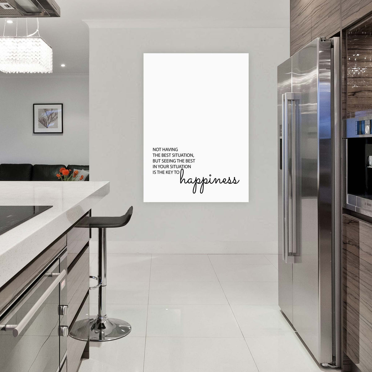 Not having the best situation, but seeing the best in your situation is the key to happiness