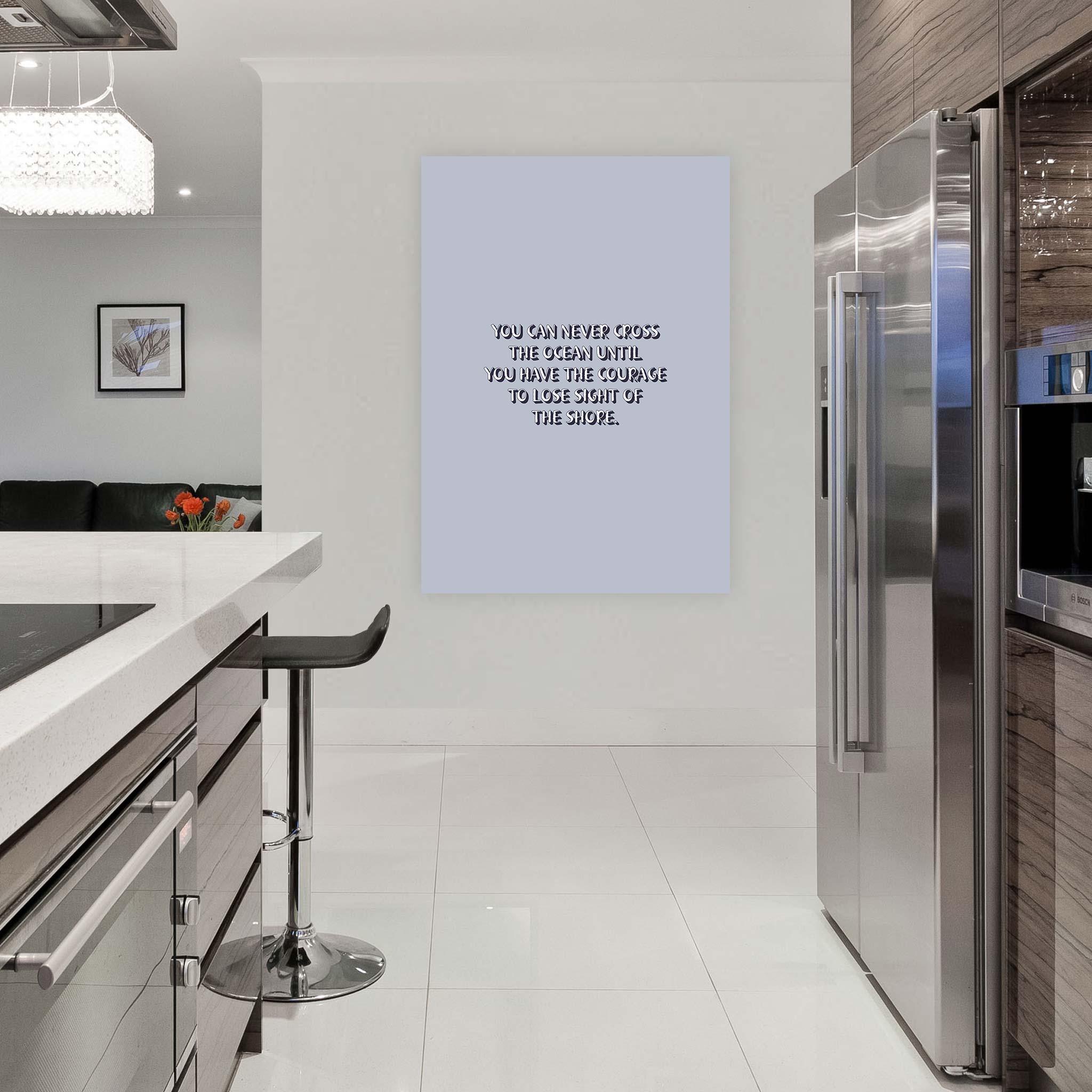 You can never cross the ocean until you have the courage to lose sight of the shore