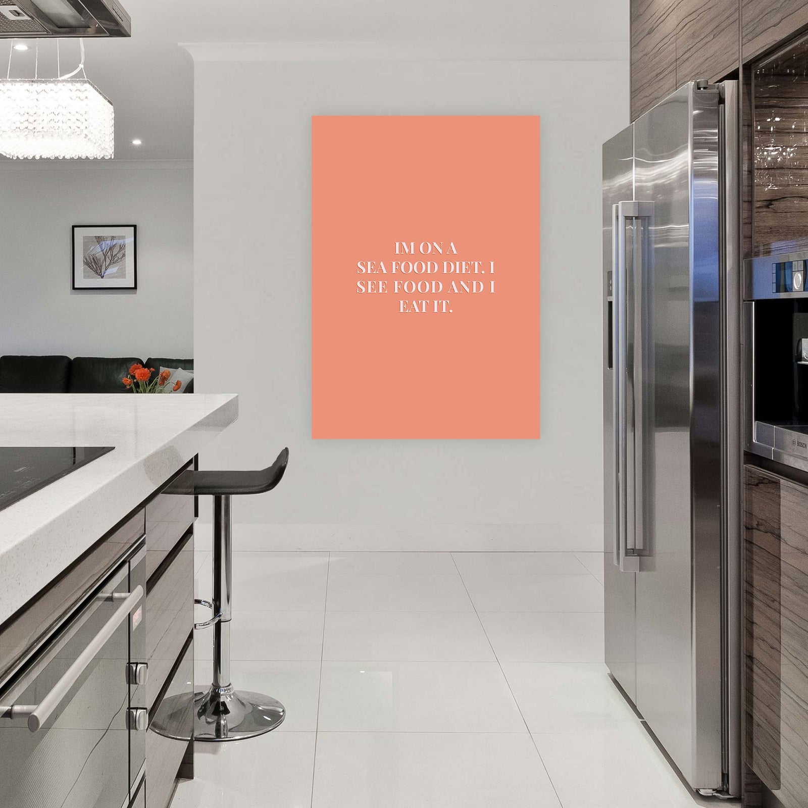 Im on a sea food diet. I see food and I eat it.