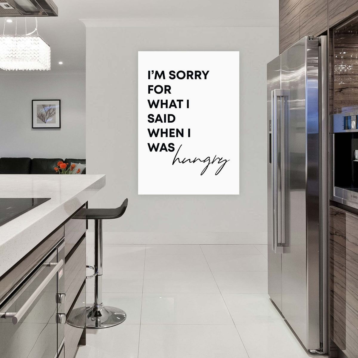 Im sorry for what I said when I was hungry