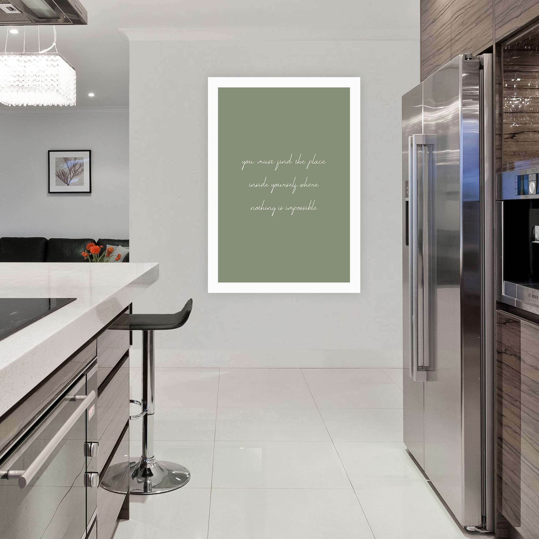 You must find the place inside yourself where nothing is impossible