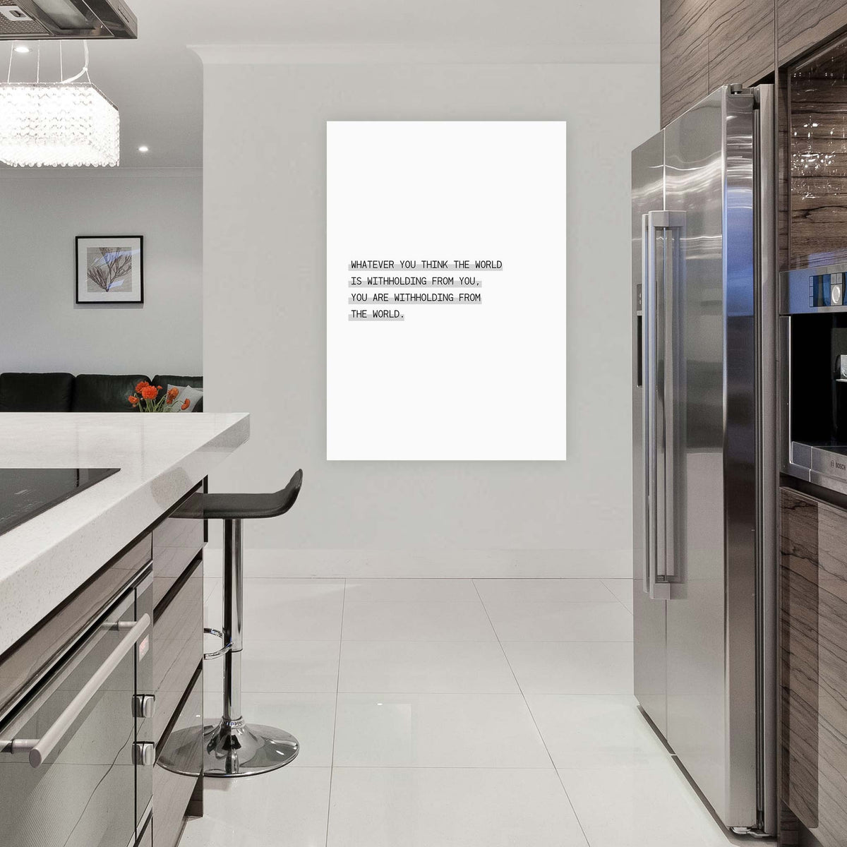 Whatever you think the world is withholding from you, you are withholding from the world