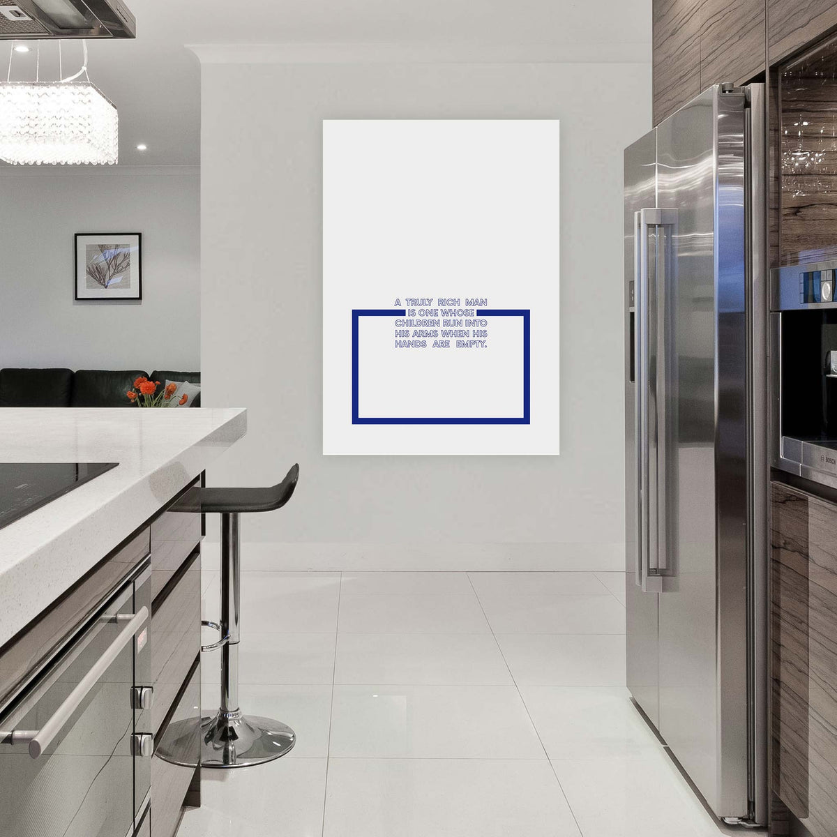 A truly rich man is one whose children run into his arms when his hands are empty