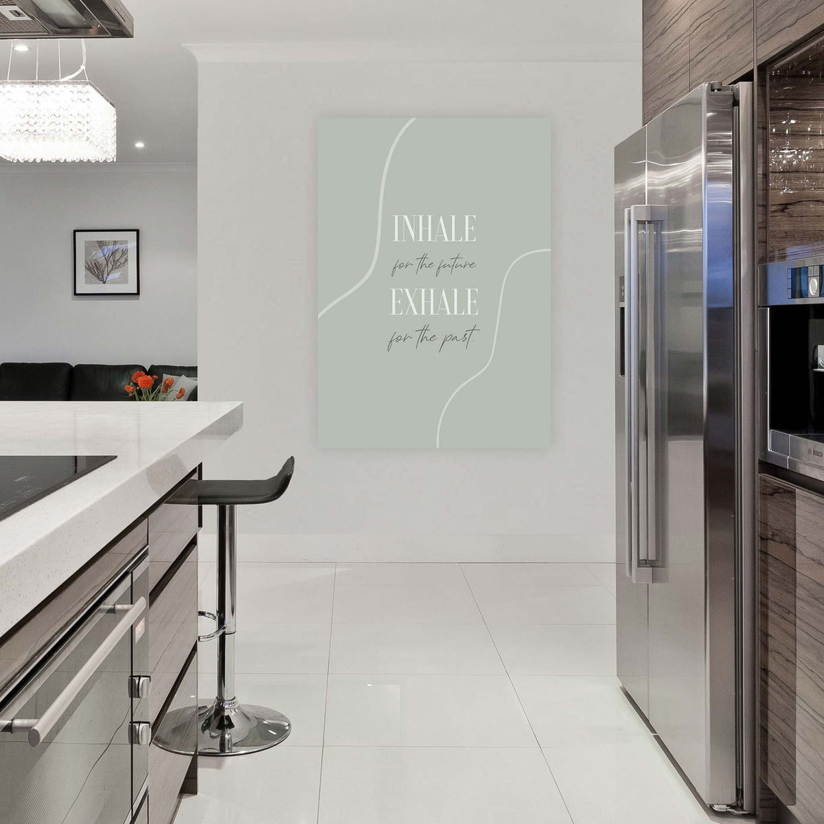 Inhale for the future, exhale for the past