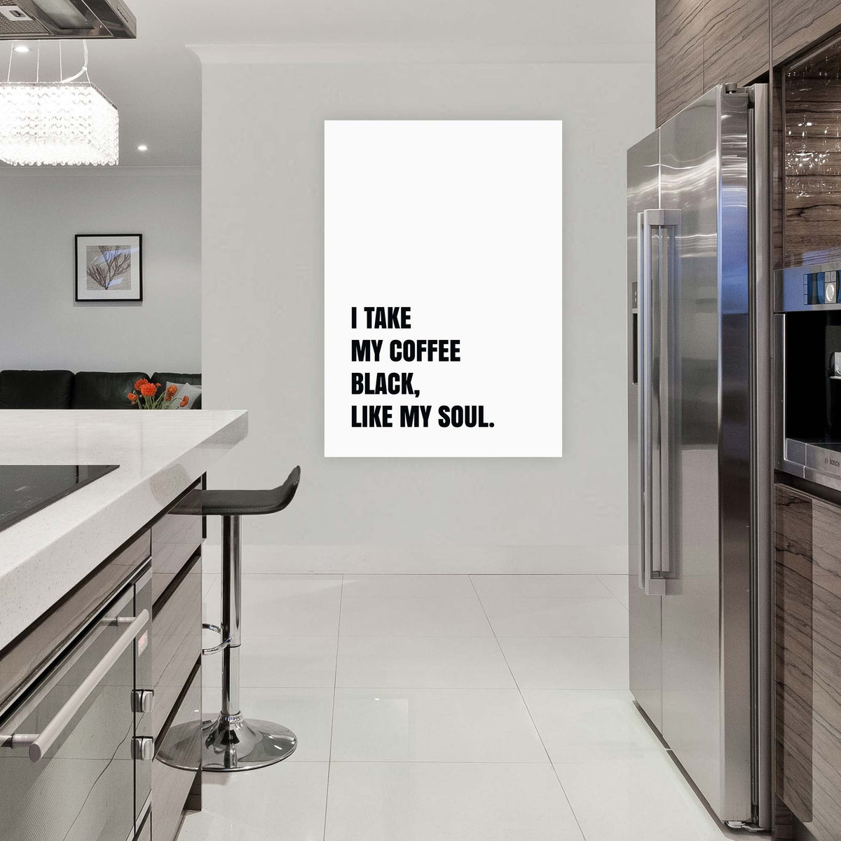 I take my coffee black, like my soul