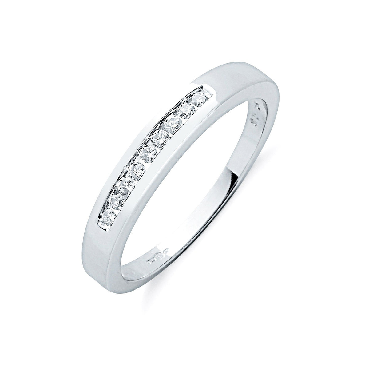 9ct White Gold 0.15ctw Diamond Eternity Ring