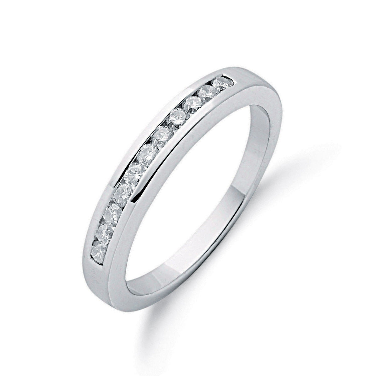 9ct White Gold 0.25ctw Diamond Eternity Ring