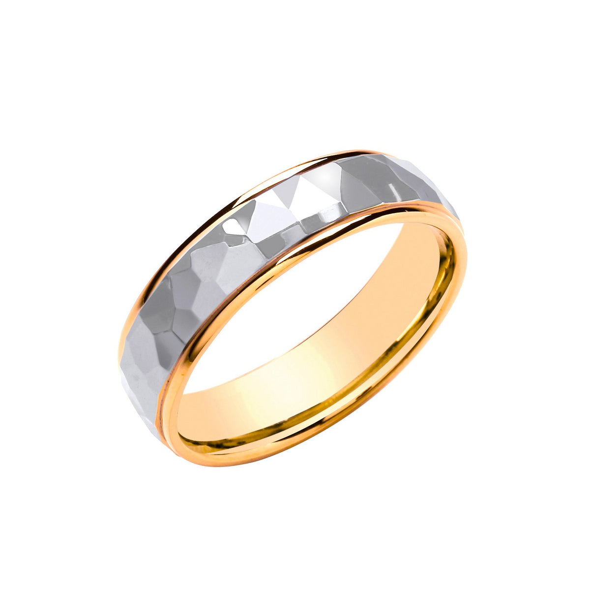 6mm Two Colour Hammered Court - Polished Finish