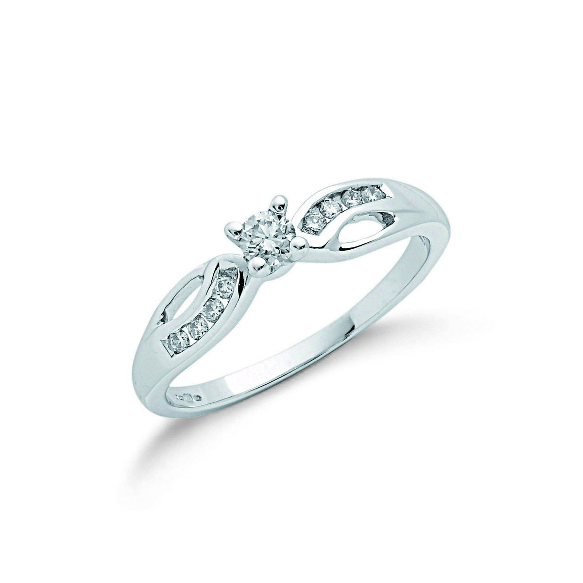 9ct White Gold 0.26ct Diamond Ring
