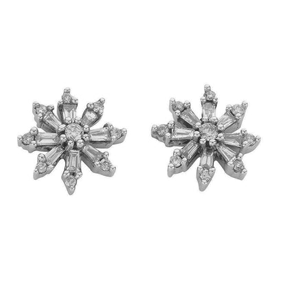 9ct White Gold 0.35ct Diamond Studs Earrings
