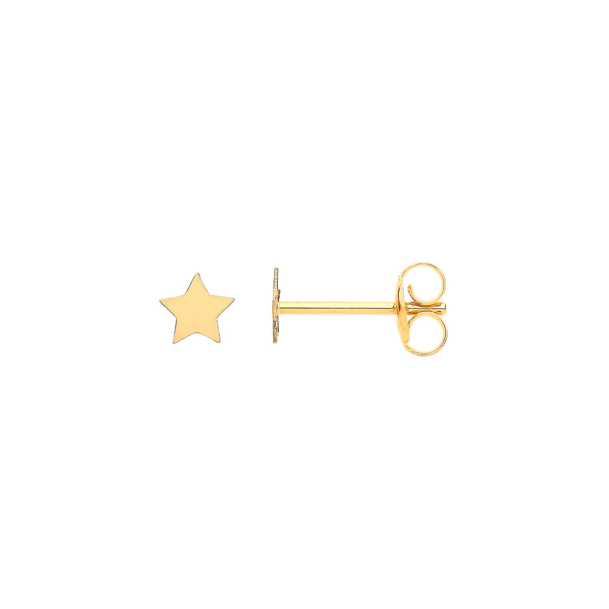 9ct Yellow Gold Tiny Star Studs