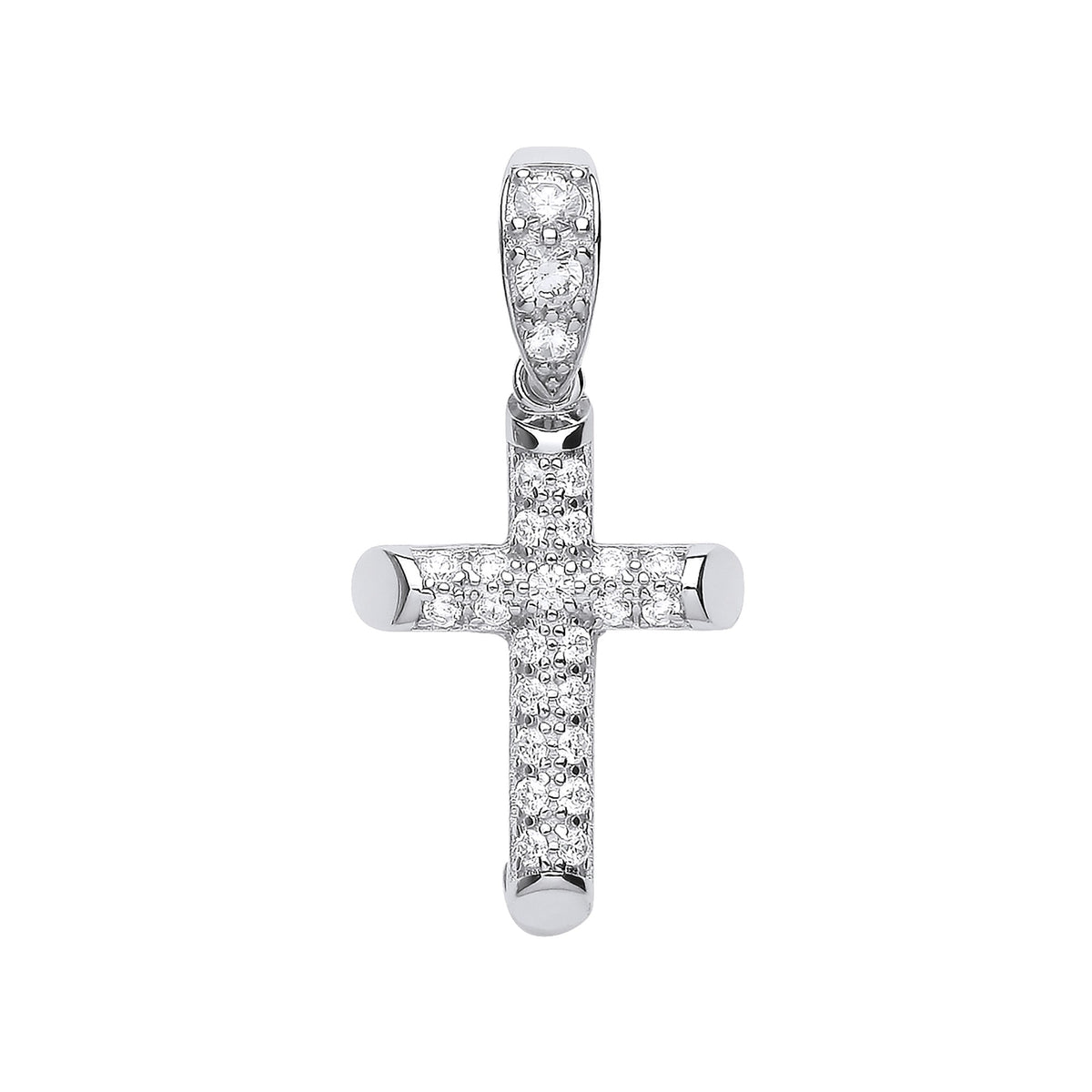 Silver CZ Cross