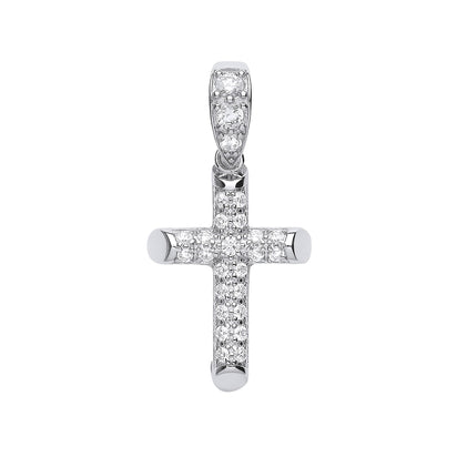 Silver CZ Cross