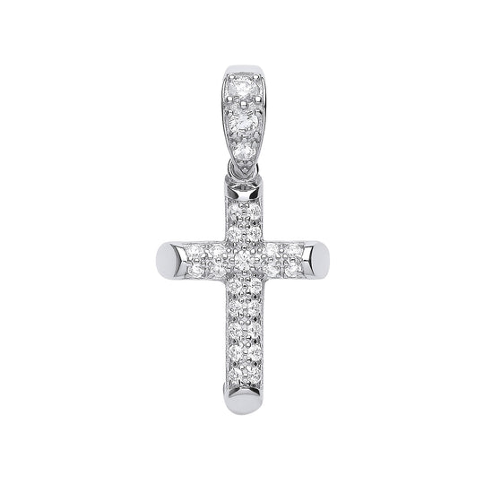 Silver CZ Cross