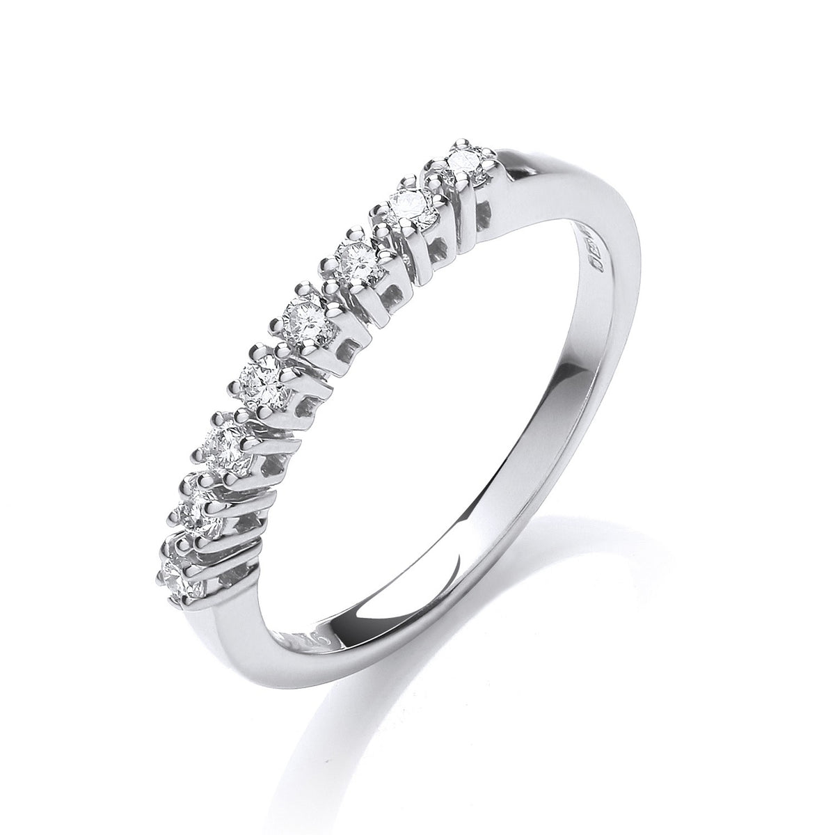 9ct White Gold 0.20ct Diamond Eternity Ring