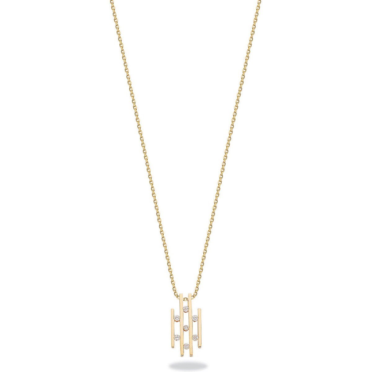 9ct Yellow Gold 0.23ct Diamond Drop Pendant with 18in/45cm Chain