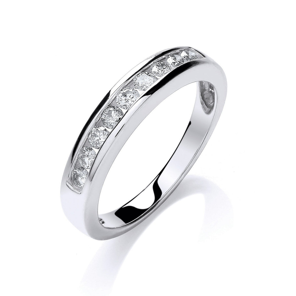 9ct White Gold 0.35ct Diamond Eternity Ring