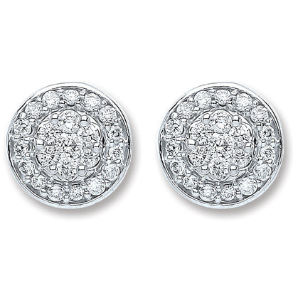 18ct White Gold 0.25ct Dia Stud Earrings