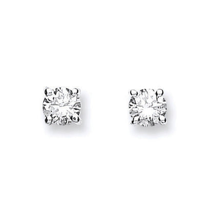18ct Yellow Gold 0.60ctw Claw Set Diamond Stud Earrings
