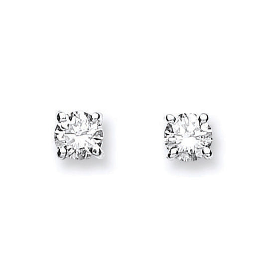 18ct Yellow Gold 0.60ctw Claw Set Diamond Stud Earrings