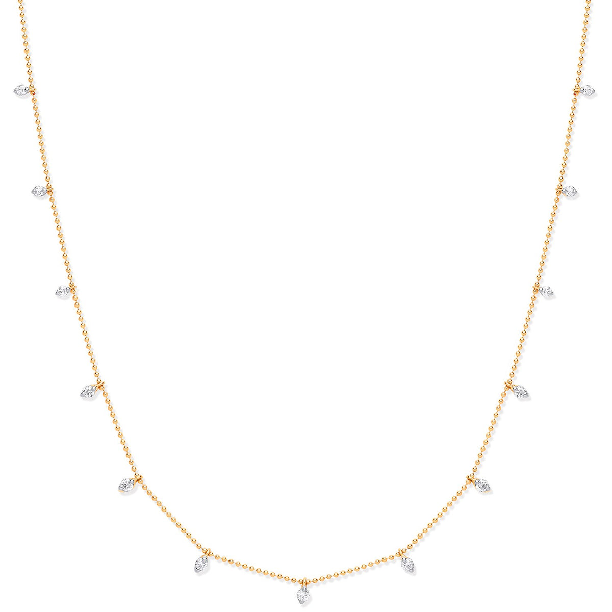 18ct Yellow Gold 0.50ctw Diamond Set Chain