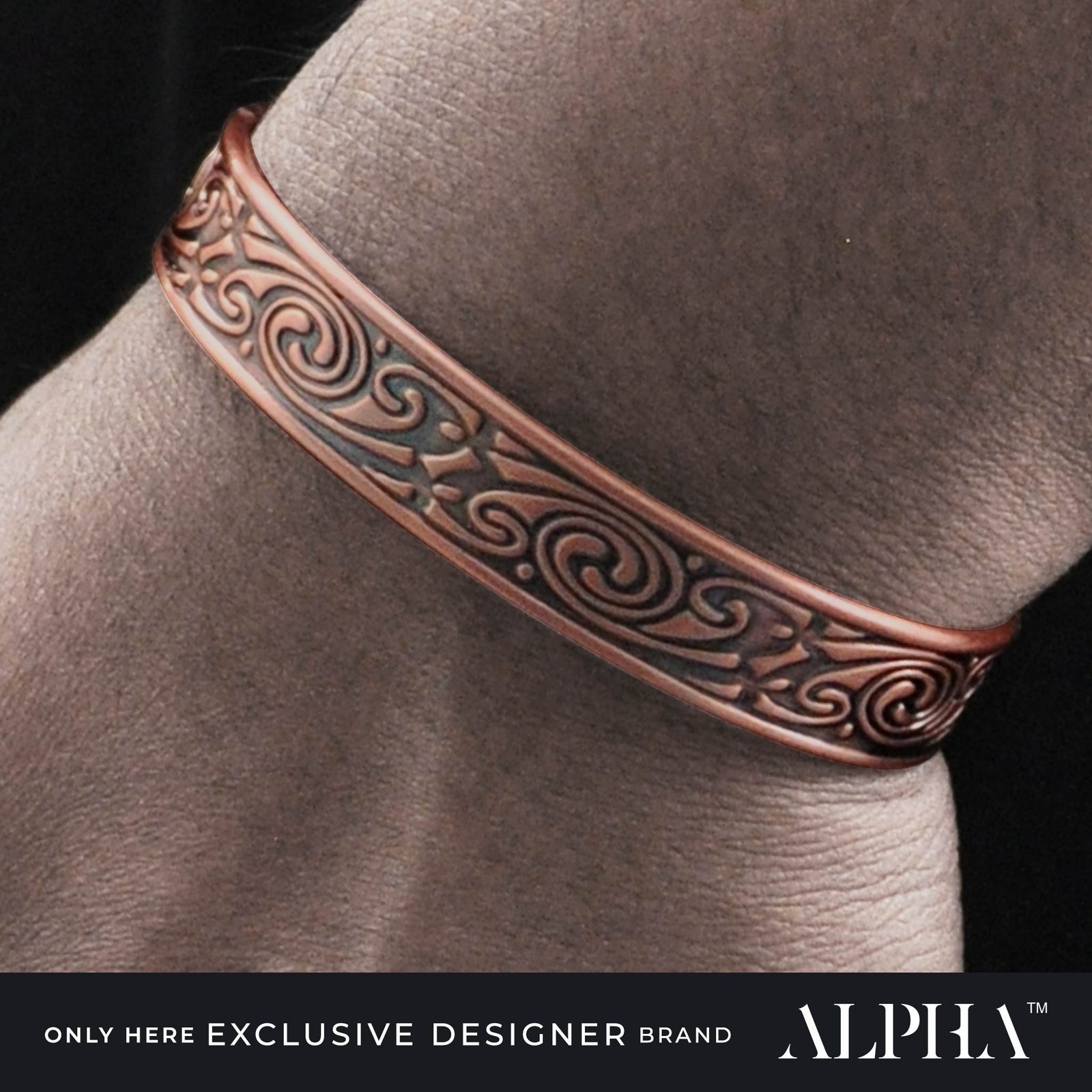 Loki copper magnetic bracelet  | ALPHA™ mens