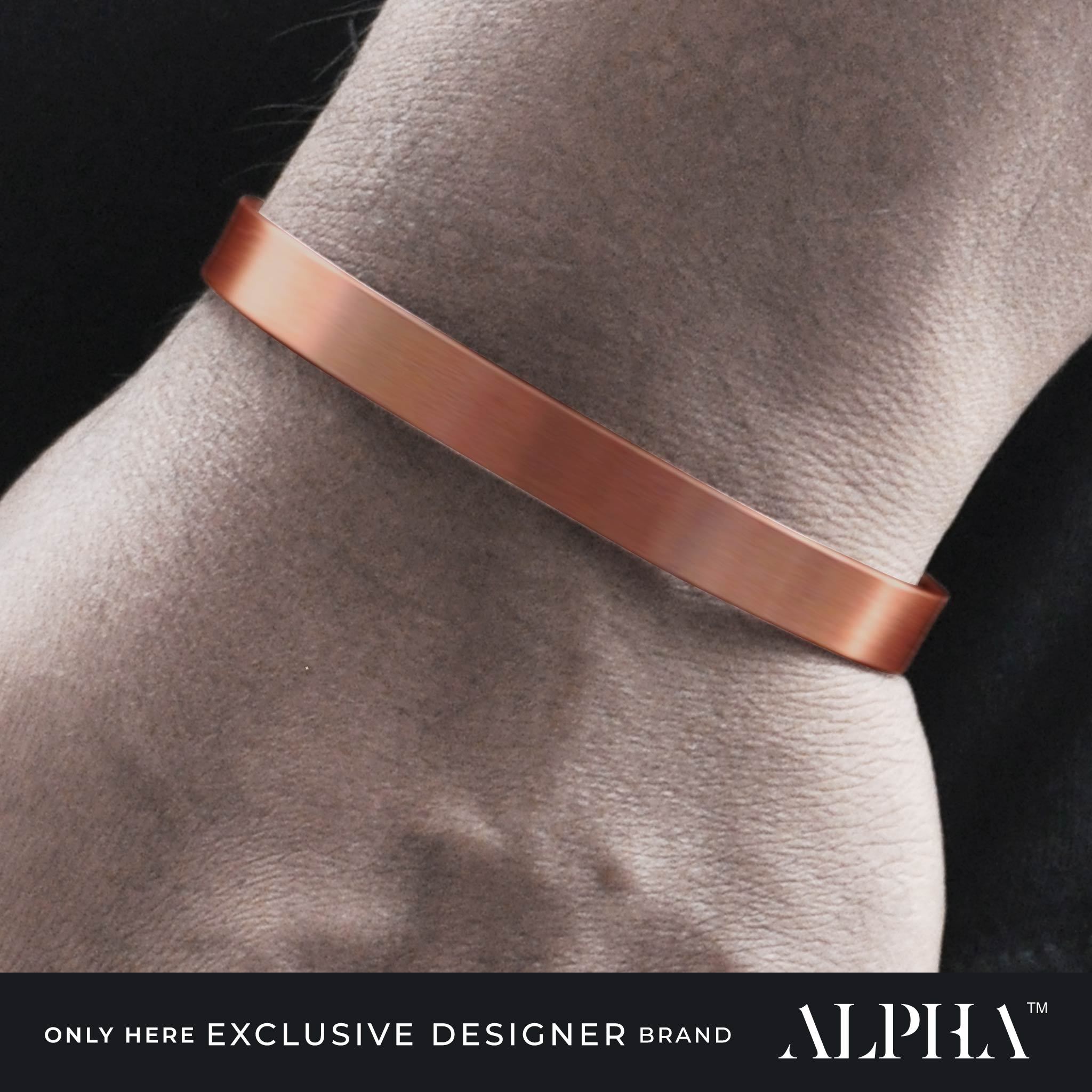 slim copper bracelet