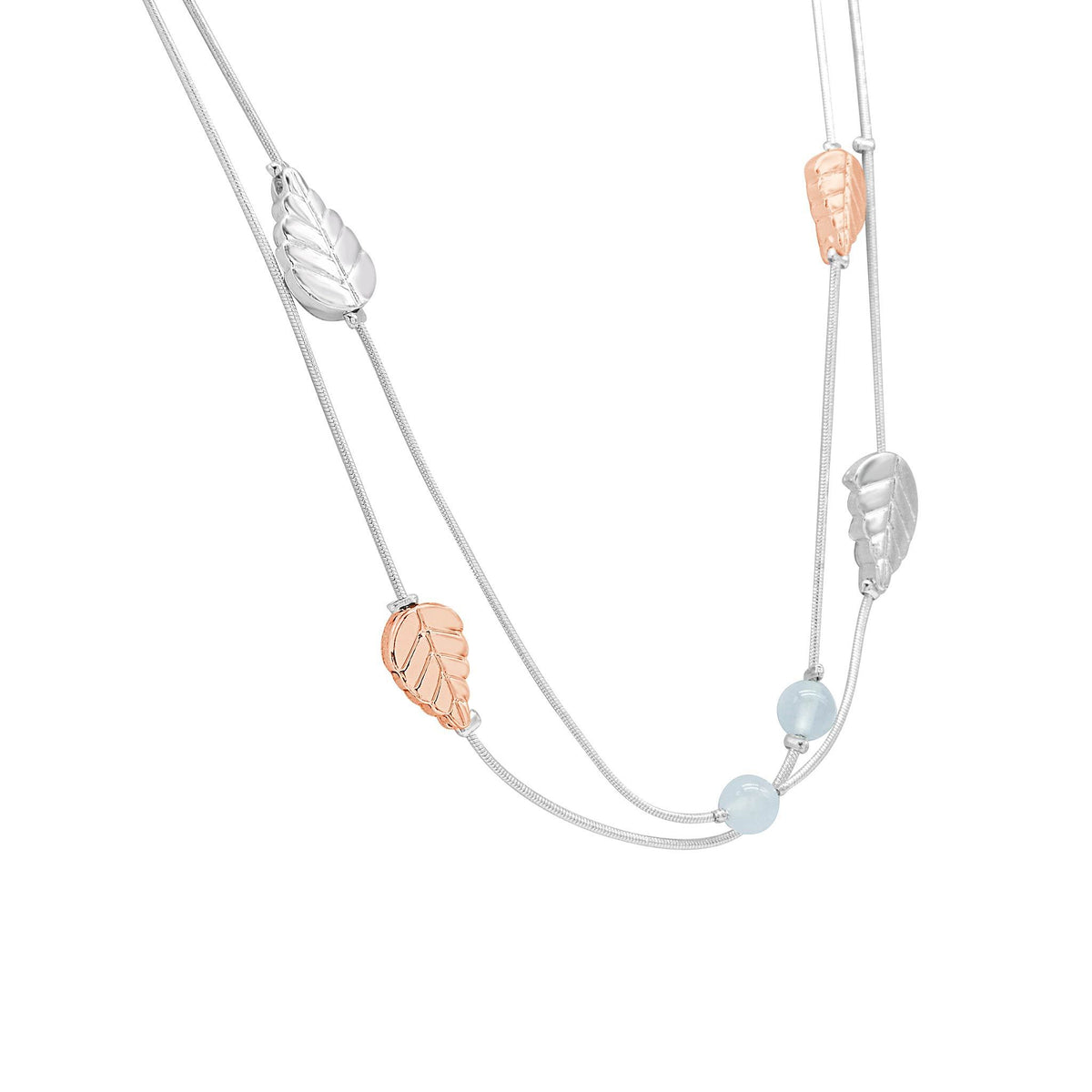 Natures embrace leaf necklace-DEMI+CO Jewellery