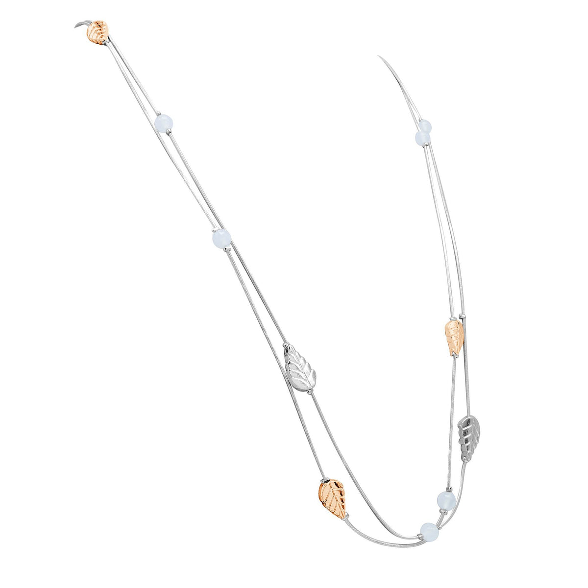 Natures embrace leaf necklace-DEMI+CO Jewellery