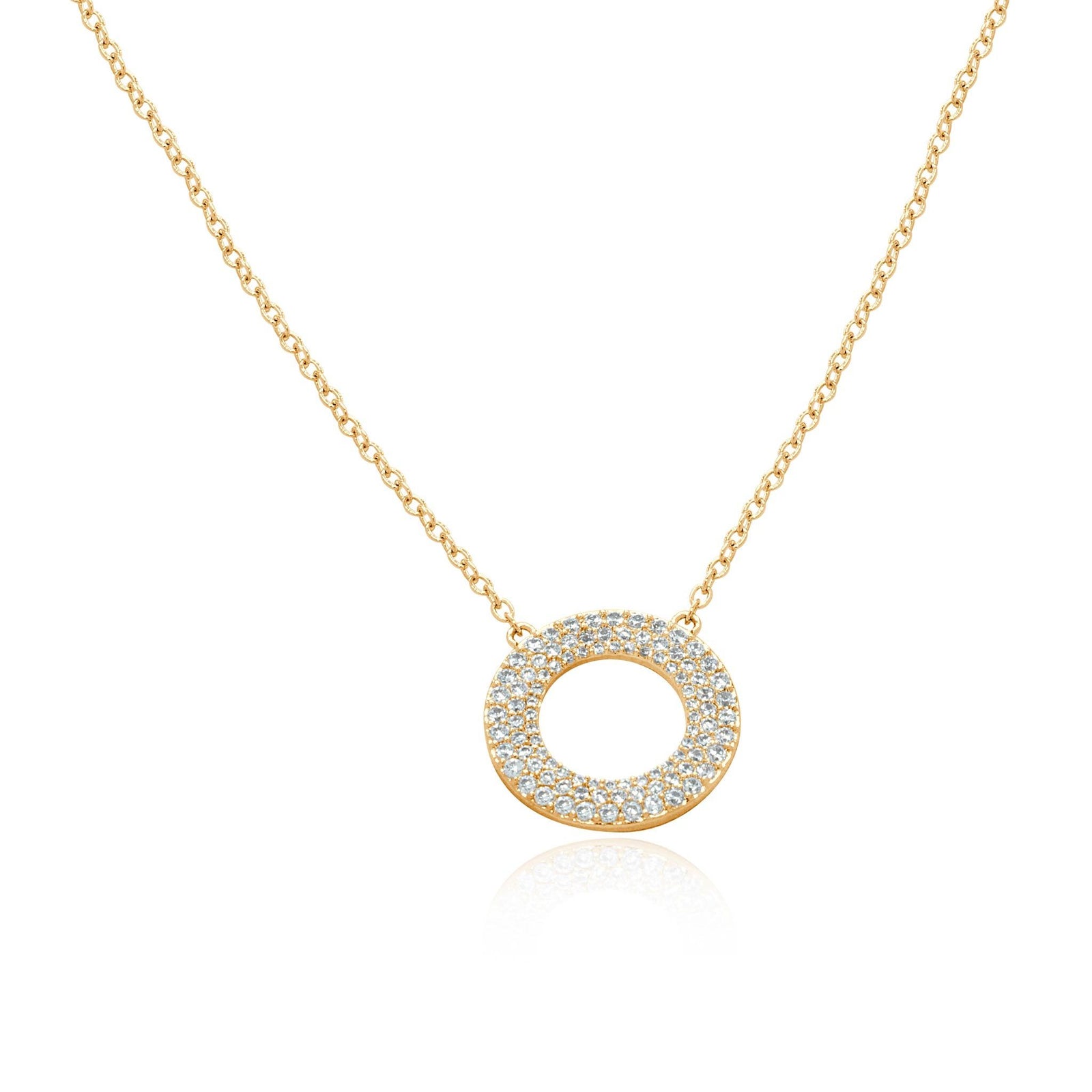 Not over you open circle pendant neklace-DEMI+CO Jewellery