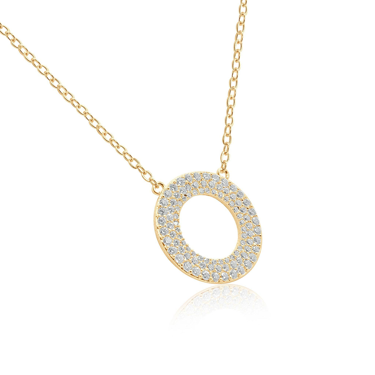 Not over you open circle pendant neklace-DEMI+CO Jewellery