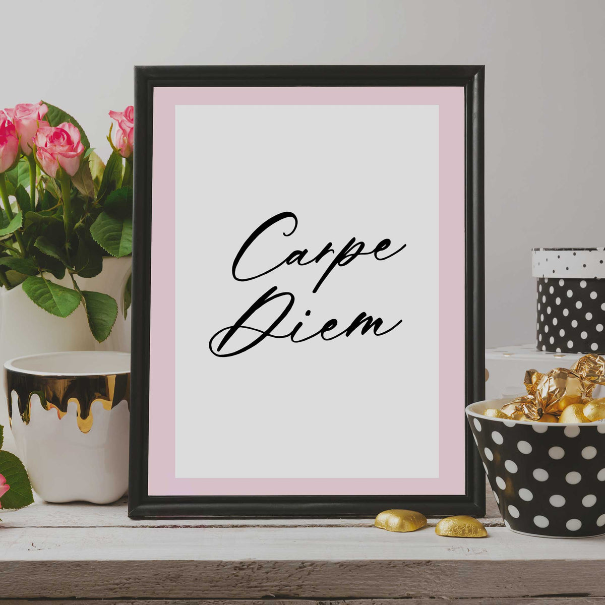 carpe diem wall art print poster