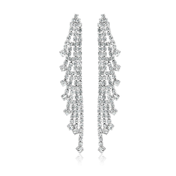 Pear Diamante Dangling Earrings – HeatherlyJewelry