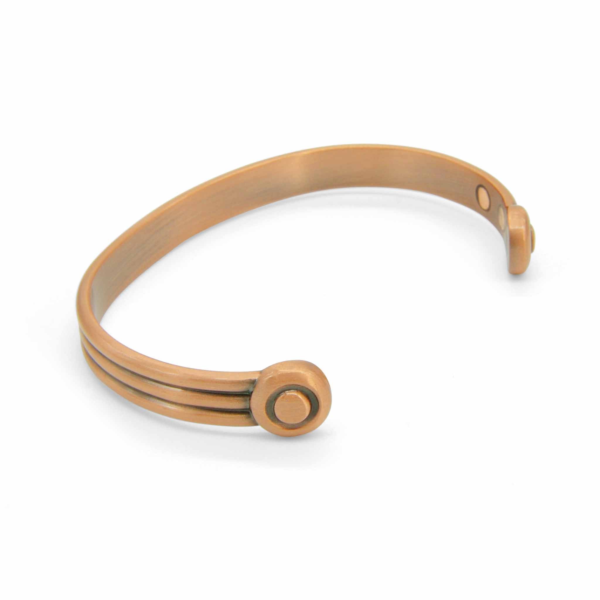 Saxon Magnetic Copper Bangle-DEMI+CO Jewellery