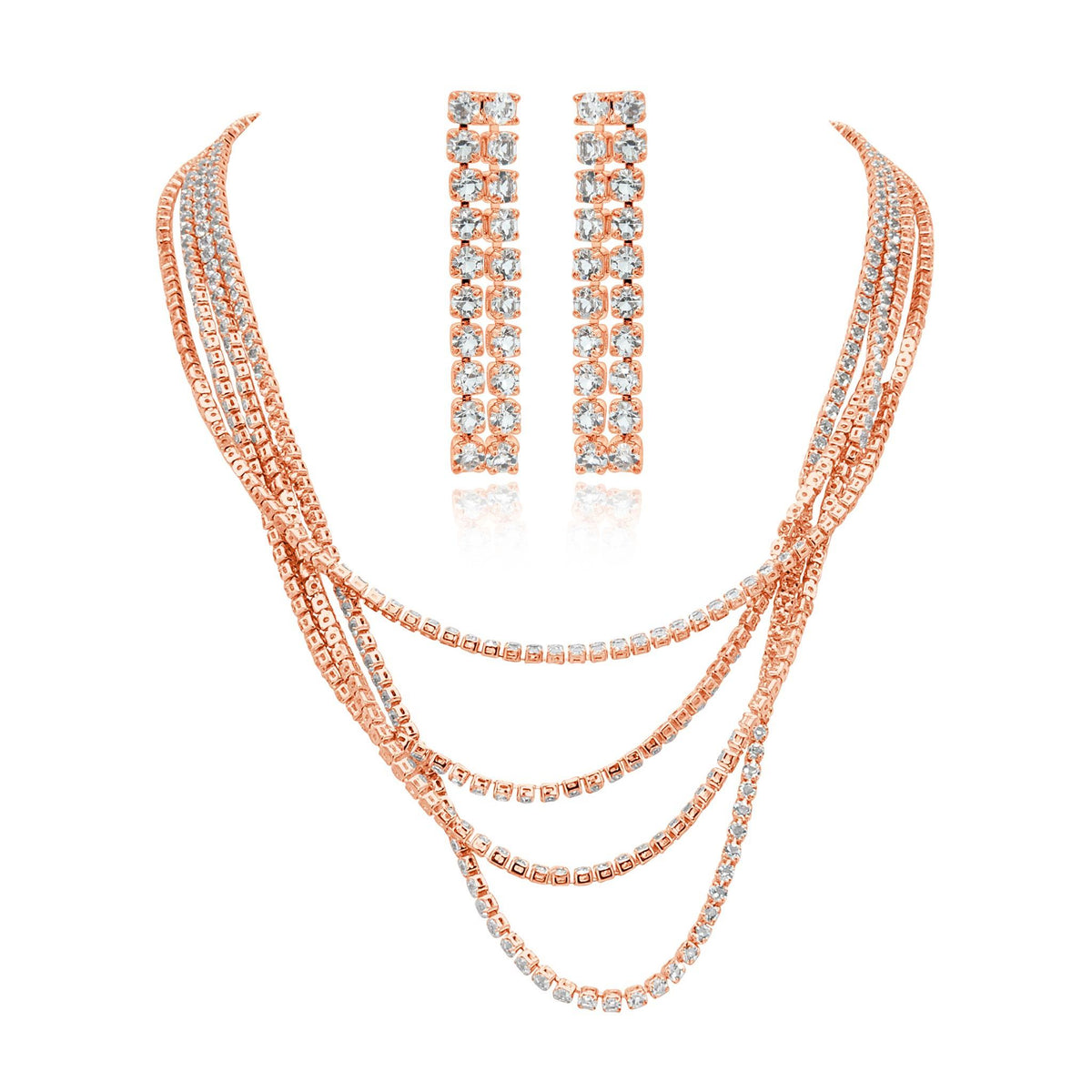 Soul nights necklace and earring set-DEMI+CO Jewellery