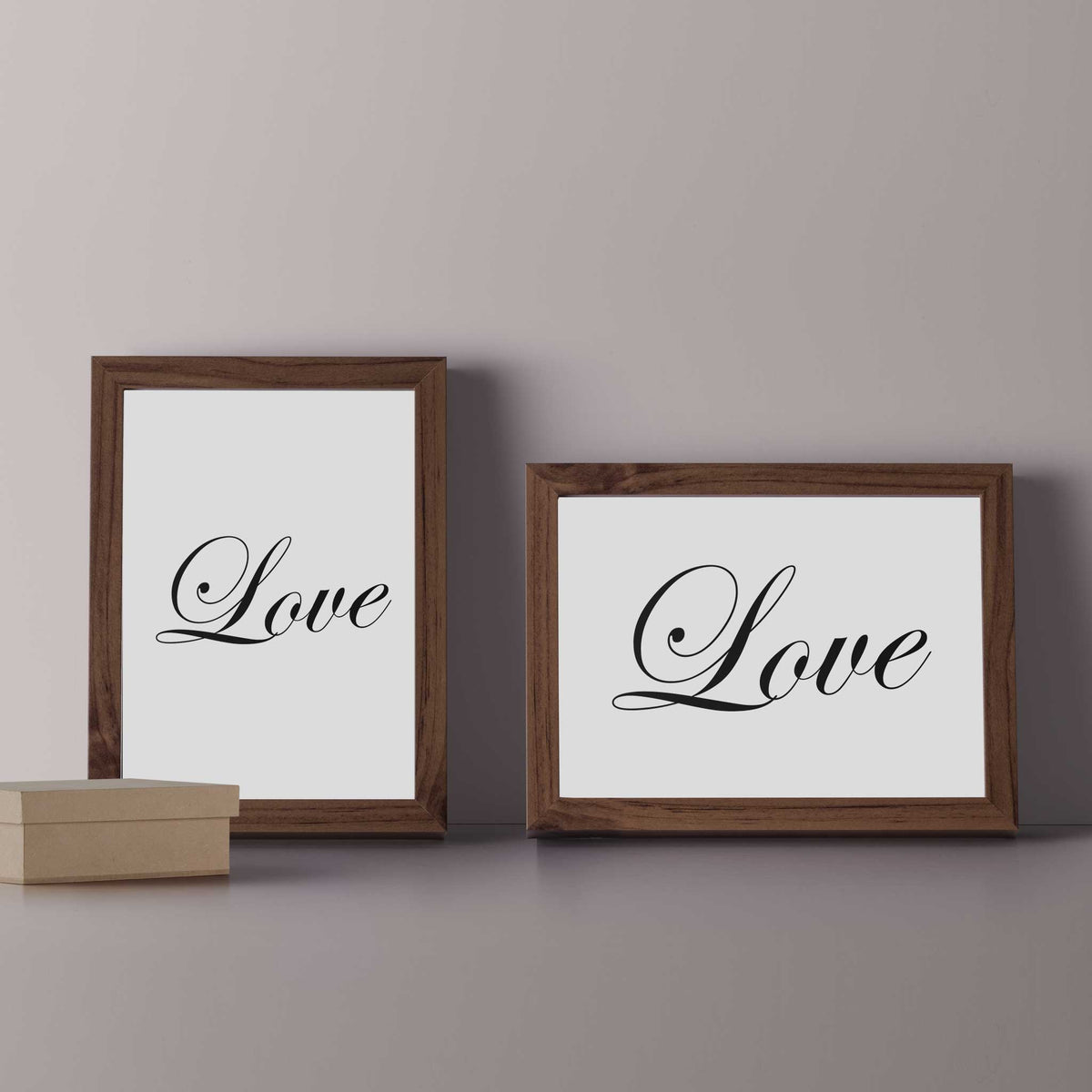 Love word wall art poster print