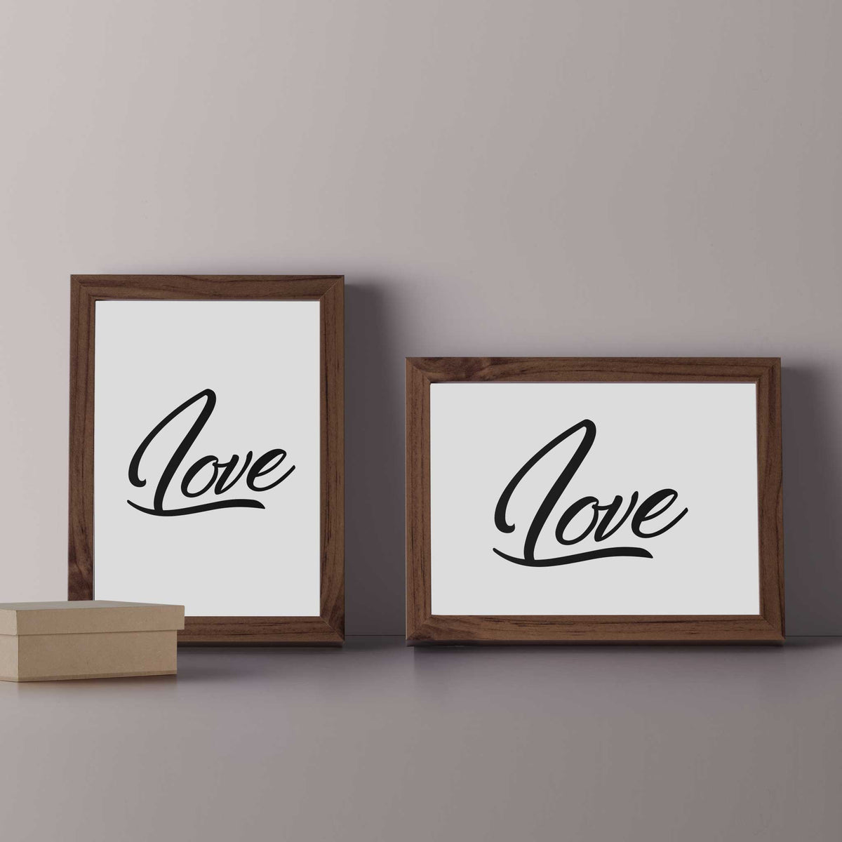 Love word wall art poster print